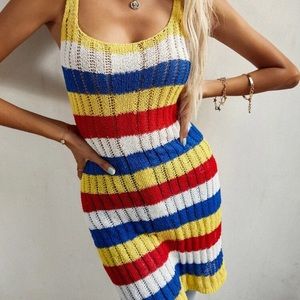NWT striped patterned knit dress
